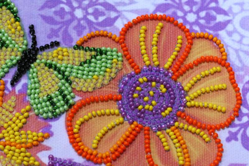 Buy Mini Bead embroidery kit - Amazing Flowers-AM-156_4