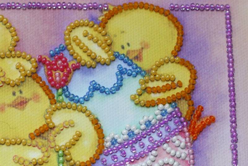 Buy Mini Bead embroidery kit - Funny Chickens-AM-157_4