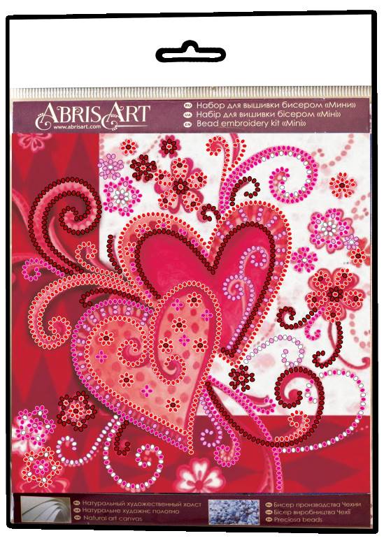Buy Mini Bead embroidery kit - Loving hearts-AM-158_1