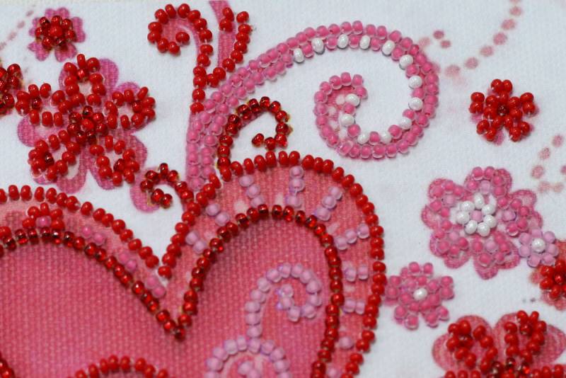 Buy Mini Bead embroidery kit - Loving hearts-AM-158_3