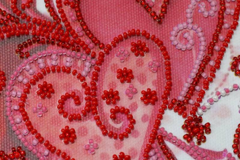 Buy Mini Bead embroidery kit - Loving hearts-AM-158_4