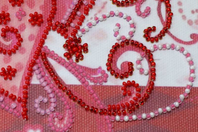 Buy Mini Bead embroidery kit - Loving hearts-AM-158_5