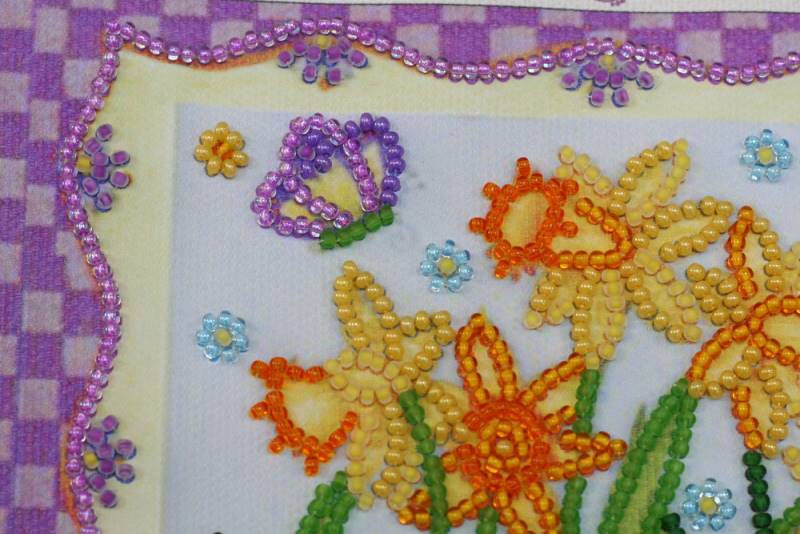 Buy Mini Bead embroidery kit - Blossom Daffodils-AM-160_3
