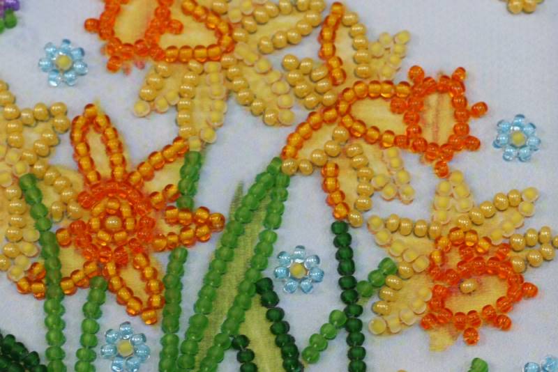 Buy Mini Bead embroidery kit - Blossom Daffodils-AM-160_4