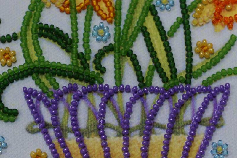 Buy Mini Bead embroidery kit - Blossom Daffodils-AM-160_5