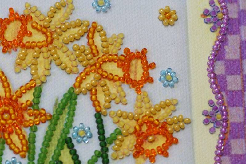 Buy Mini Bead embroidery kit - Blossom Daffodils-AM-160_6
