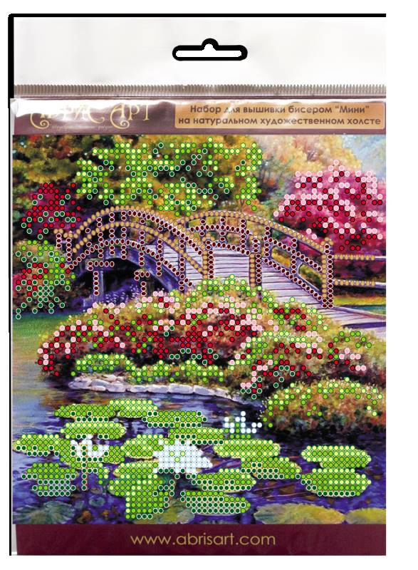 Buy Mini Bead embroidery kit - Flowers in the pond-AM-162_1