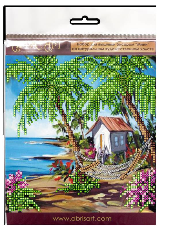 Buy Mini Bead embroidery kit - Hut by the Sea-AM-164_1