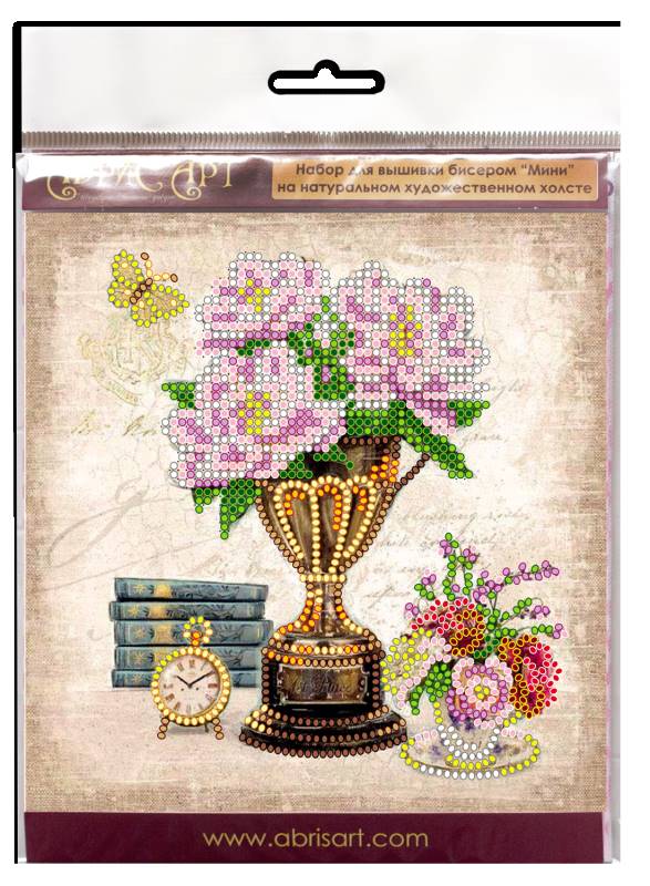 Buy Mini Bead embroidery kit - Still life with a clock-AM-168_1