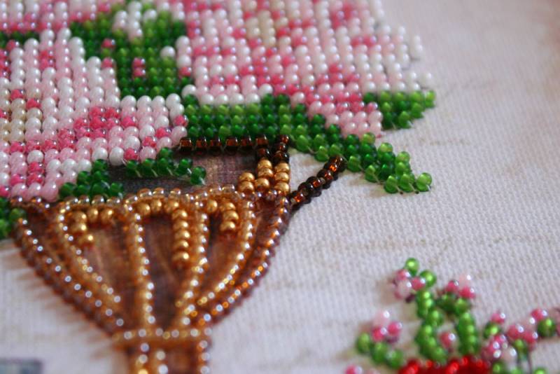 Buy Mini Bead embroidery kit - Still life with a clock-AM-168_4