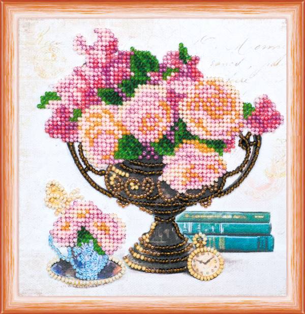 Buy Mini Bead embroidery kit - Garden Flowers-AM-169