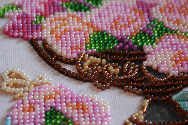 Buy Mini Bead embroidery kit - Garden Flowers-AM-169_4