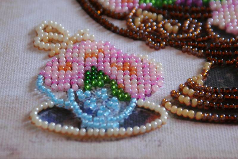 Buy Mini Bead embroidery kit - Garden Flowers-AM-169_6
