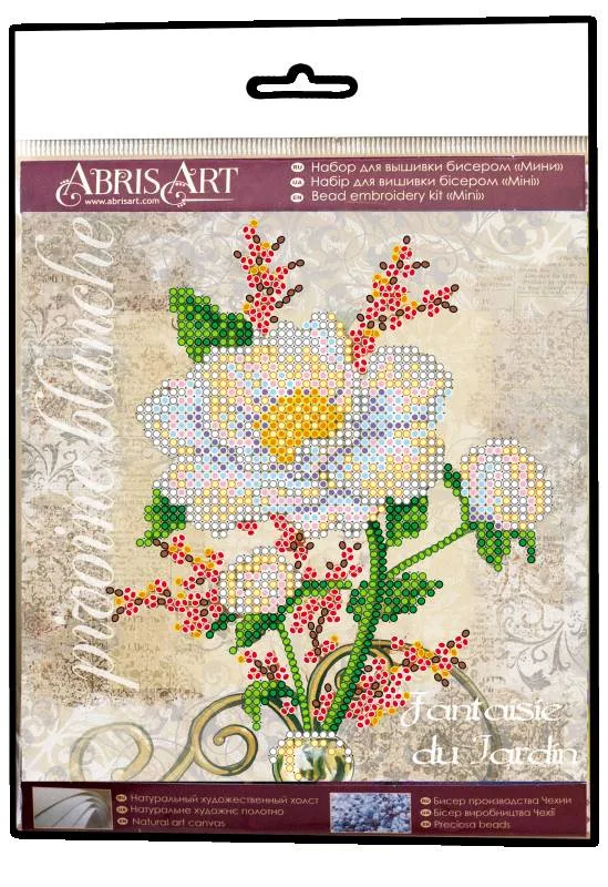 Buy Mini Bead embroidery kit - White Flower-AM-173_1