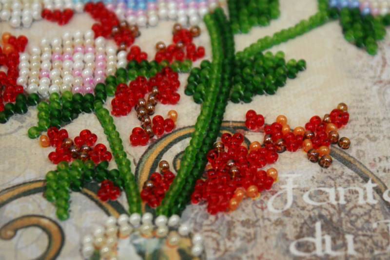Buy Mini Bead embroidery kit - White Flower-AM-173_5