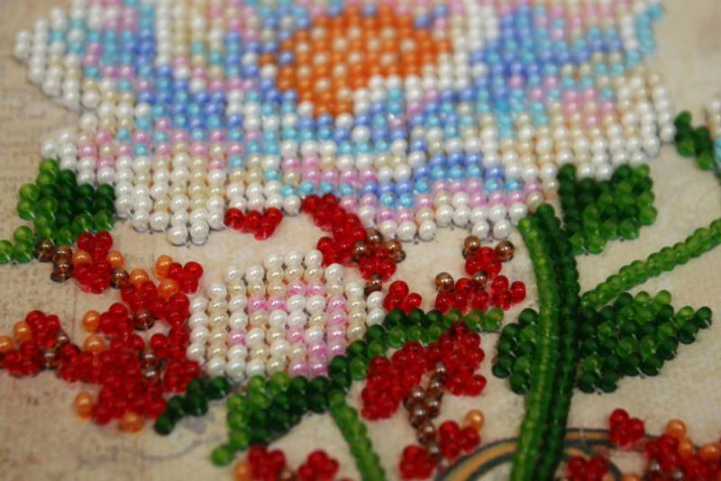 Buy Mini Bead embroidery kit - White Flower-AM-173_6