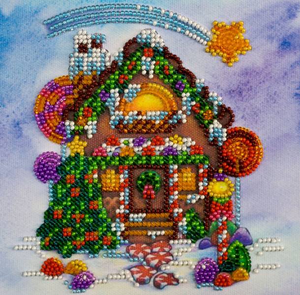 Buy Mini Bead embroidery kit - Gingerbread House-AM-174