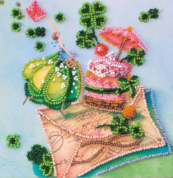 Buy Mini Bead embroidery kit - Letter of Happiness-AM-188