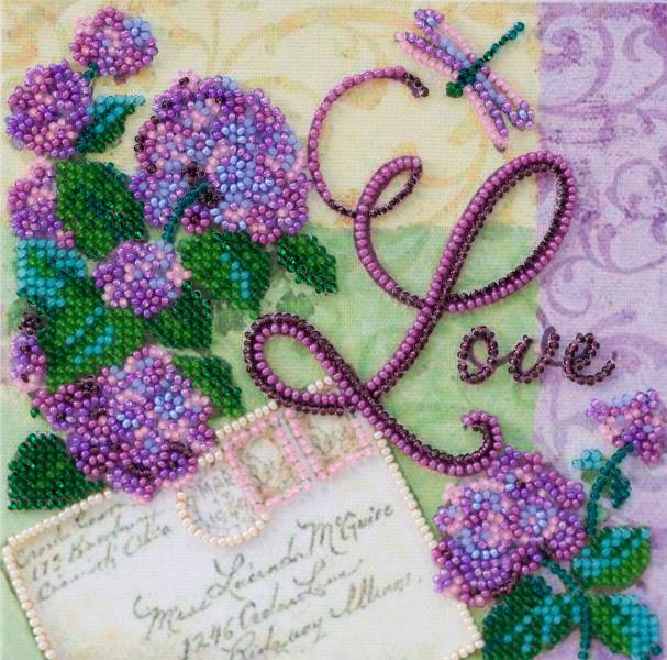 Buy Mini Bead embroidery kit - Love-AM-192
