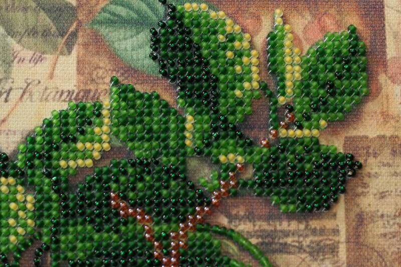 Buy Mini Bead embroidery kit - A sprig of cherry-AM-194_1