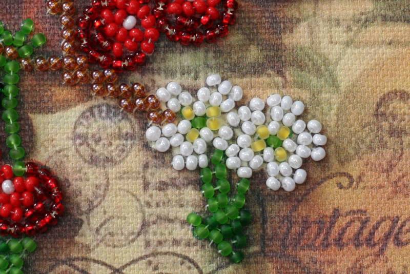 Buy Mini Bead embroidery kit - A sprig of cherry-AM-194_3