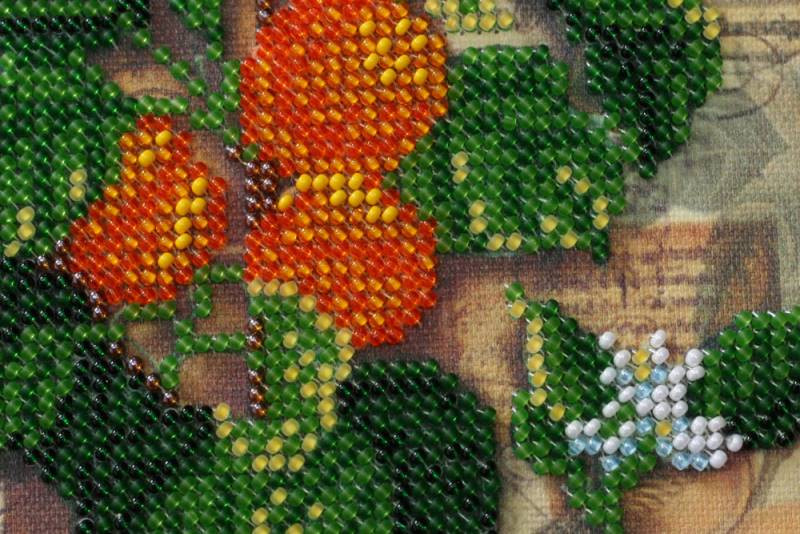 Buy Mini Bead embroidery kit - Apricot twig-AM-195_4