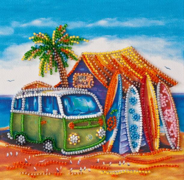Buy Mini Bead embroidery kit - Surfing-AM-197