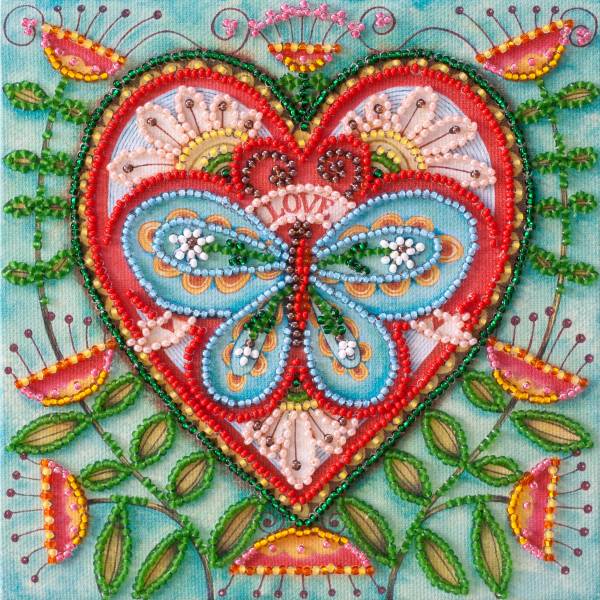Buy Mini Bead embroidery kit - Summer Heart-AM-204