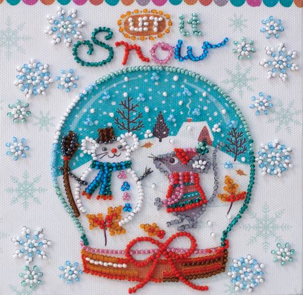 Buy Mini Bead embroidery kit - Snowiness-AM-211