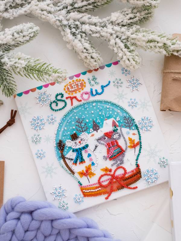 Buy Mini Bead embroidery kit - Snowiness-AM-211_3