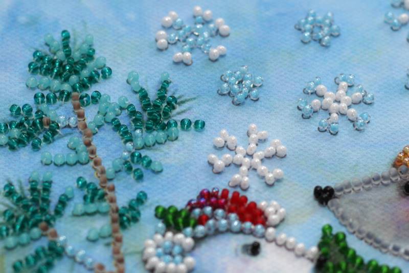 Buy Mini Bead embroidery kit - Snow friend-AM-212_4