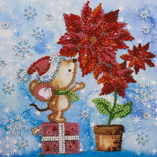 Buy Mini Bead embroidery kit - Winter miracle-AM-215