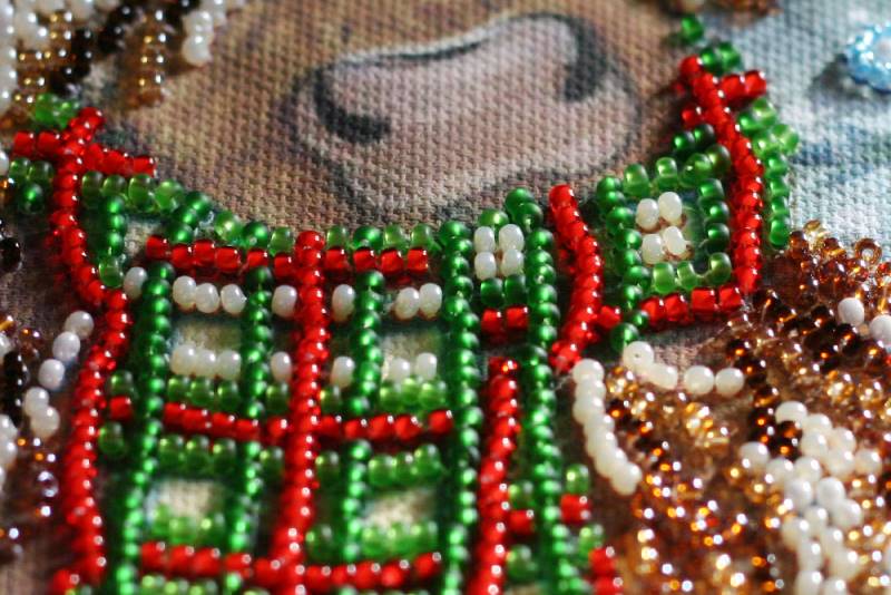 Buy Mini Bead embroidery kit - Christmas bull-AM-216_3