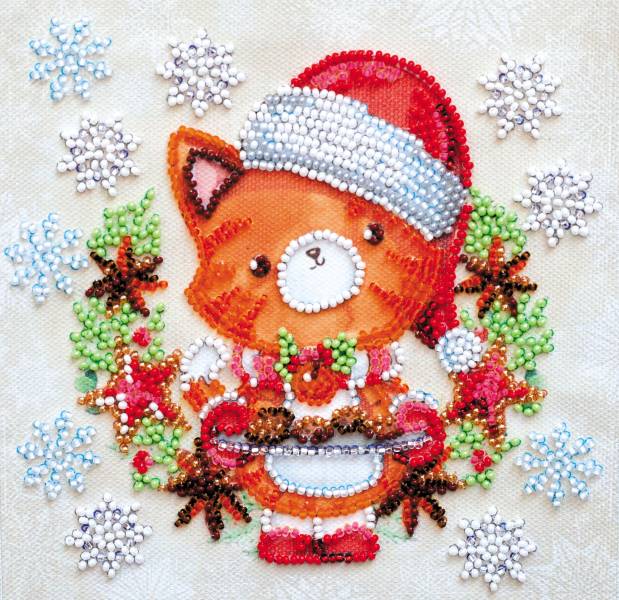 Buy Mini Bead embroidery kit - New Year's cookies-AM-219