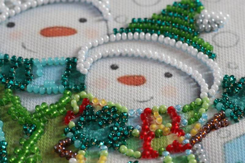 Buy Mini Bead embroidery kit - Snow Friends-AM-220_5