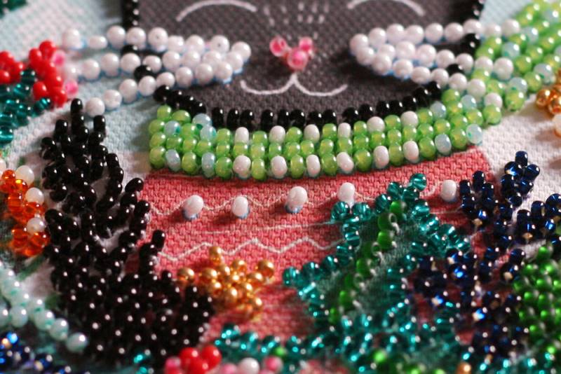 Buy Mini Bead embroidery kit - Meow Christmas-AM-224_4