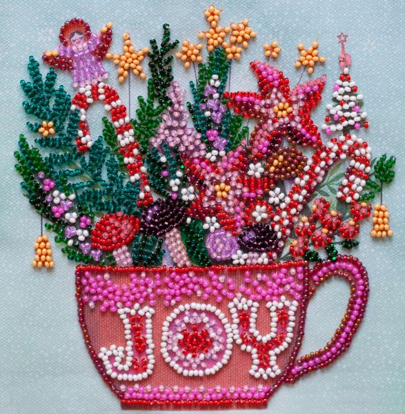 Buy Mini Bead embroidery kit - Festive tea party-AM-233