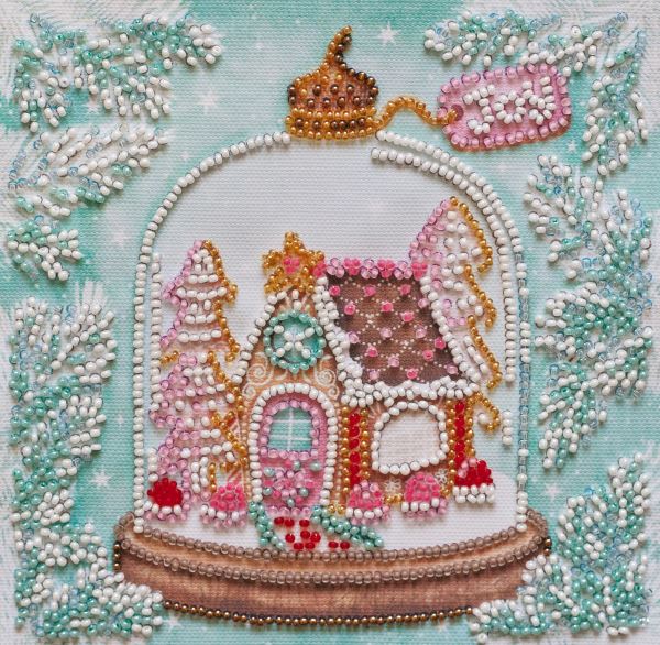 Buy Mini Bead embroidery kit - Cheerful house-AM-234