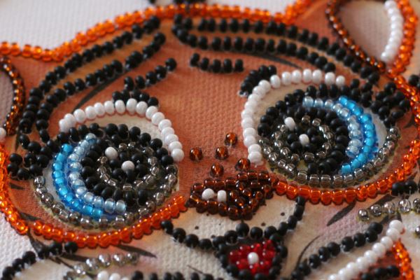 Buy Mini Bead embroidery kit - Cheerful tiger cub-AM-235_2