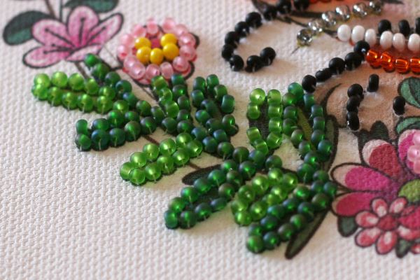 Buy Mini Bead embroidery kit - Cheerful tiger cub-AM-235_4
