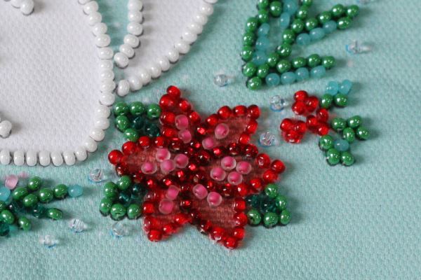 Buy Mini Bead embroidery kit - Kitten in a scarf-AM-237_4