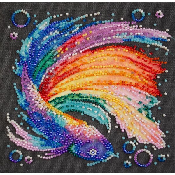 Buy Mini Bead embroidery kit - Multicolored carp-AM-245