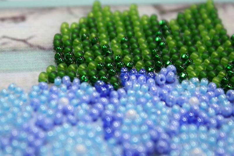 Buy Midi Bead embroidery kit - Gentle hydrangeas-AMB-004_1