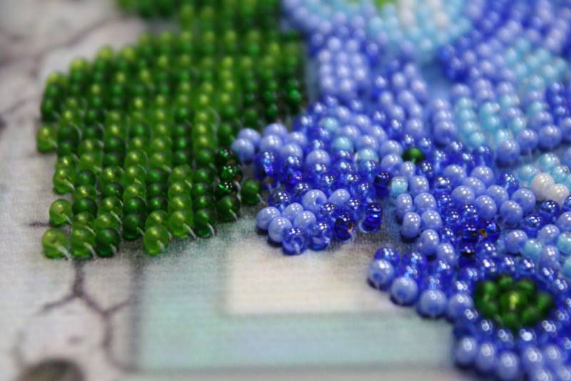 Buy Midi Bead embroidery kit - Gentle hydrangeas-AMB-004_3