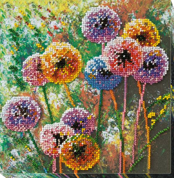Buy Midi Bead embroidery kit - multicolored balls-AMB-017