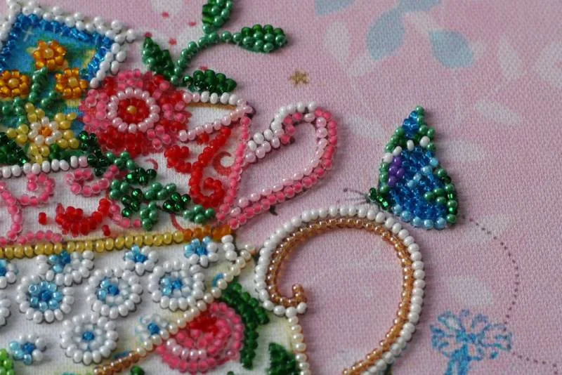 Buy Midi Bead embroidery kit - Over a cup of tea-AMB-019_2