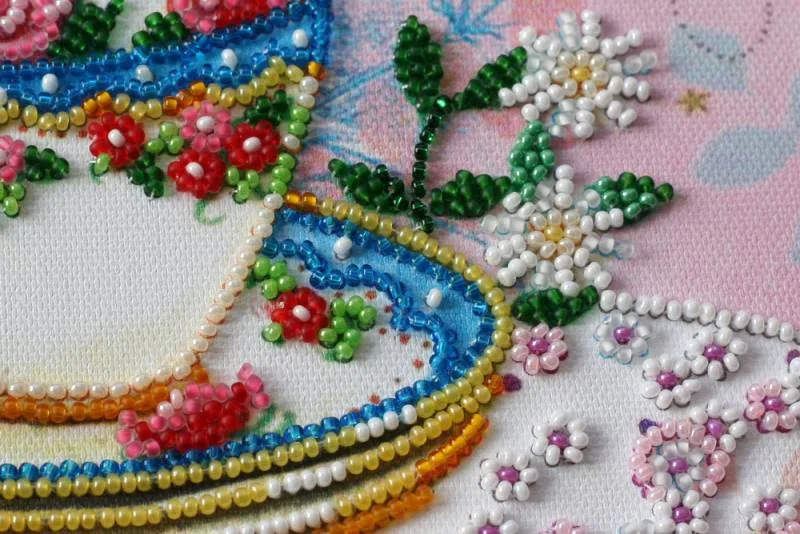 Buy Midi Bead embroidery kit - Over a cup of tea-AMB-019_4