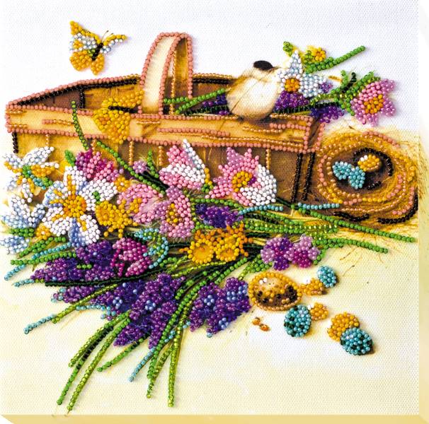 Buy Midi Bead embroidery kit - Early Flowers-AMB-024