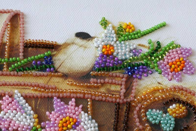 Buy Midi Bead embroidery kit - Early Flowers-AMB-024_2