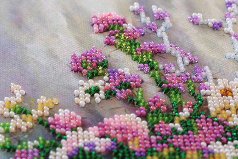 Buy Midi Bead embroidery kit - Delicate bouquet-AMB-035_1